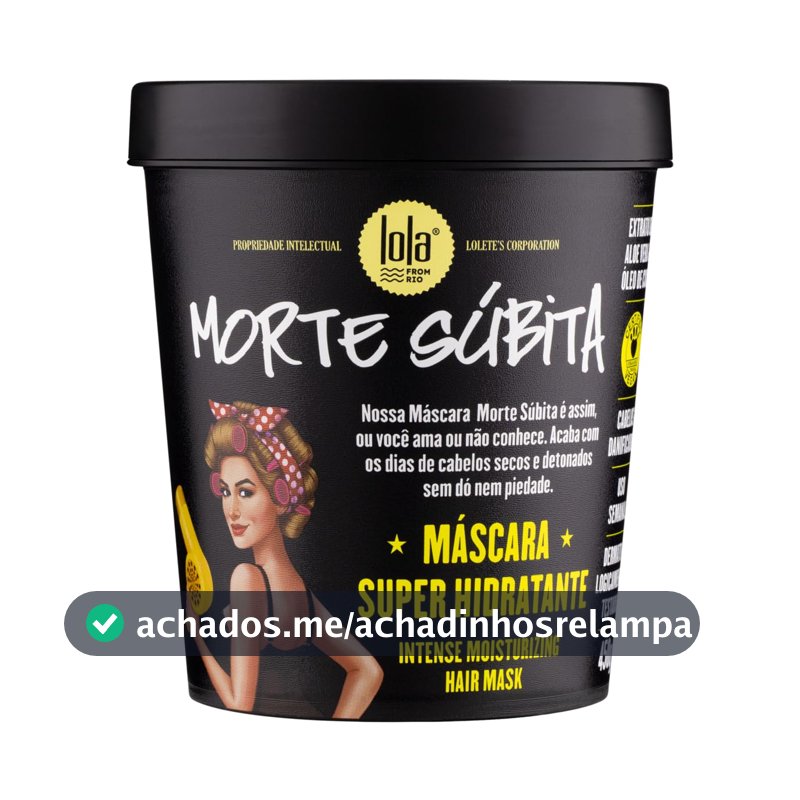 Morte Súbita Máscara Super Hidratante 450g , Lola Cosmetics