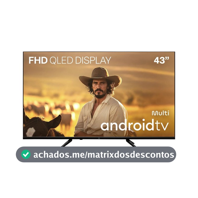 Smart TV Multi 43" QLED Full HD Android - TL066MQ
