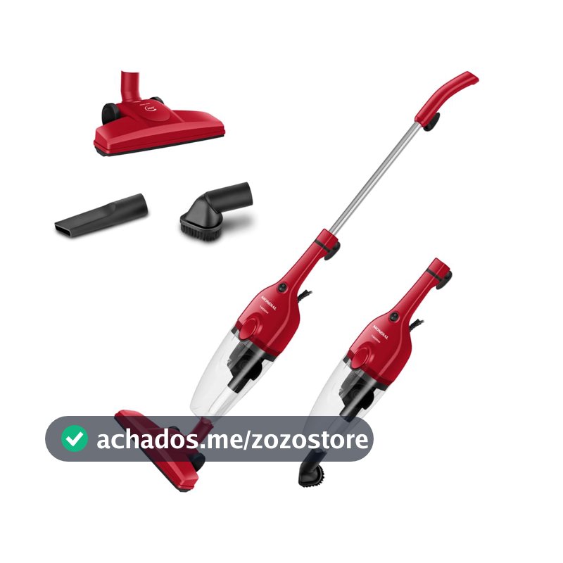 MONDIAL Aspirador de Pó Turbo Cycle, Vermelho/Preto, 1500W, 110V - AP-40-R
