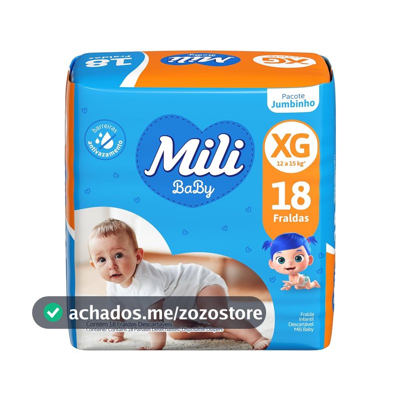 Mili Fralda Ultra Seca Jumbinho 1X18 Xg