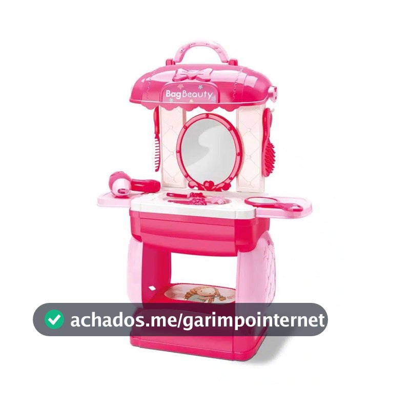 Bambola Bag Beauty 70cm 17 Peças Rosa - Brinquedo para Meninas de +3 Anos