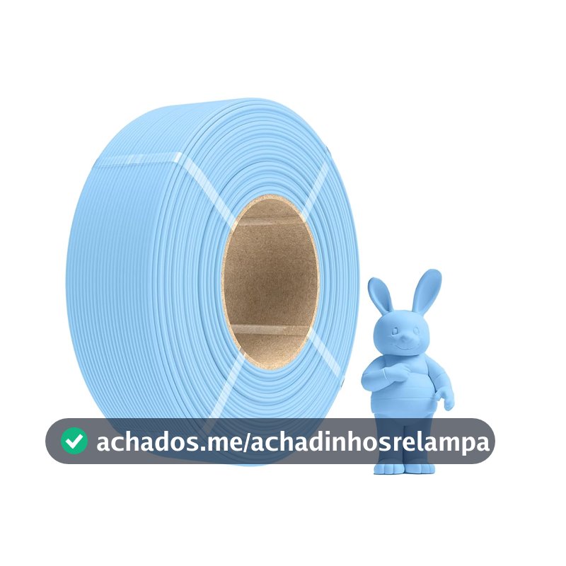 Creatorally Filamento PLA Fosco Alta Velocidade 1,75mm 1kg Azul Céu Refil