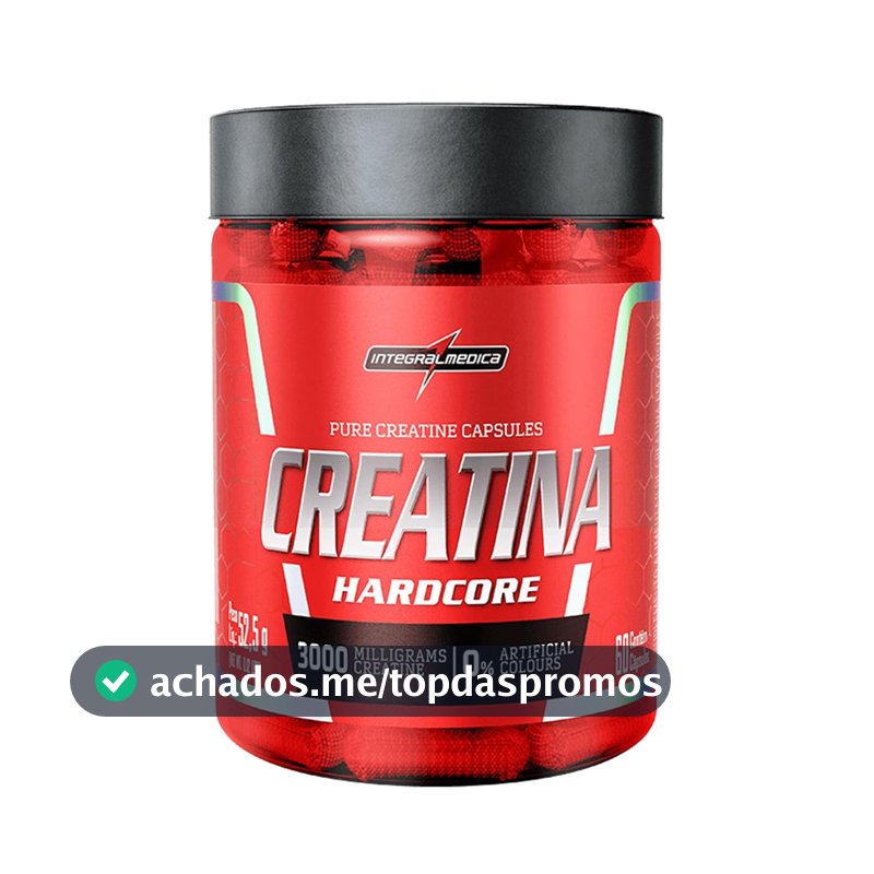 Integralmedica Creatina Hardcore 60 Cápsulas Pura Monohidratada