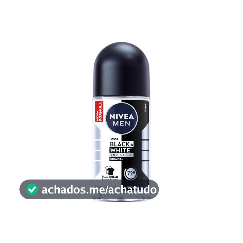 Desodorante Antitranspirante Roll-on Nivea Men, Invisible, 50ml