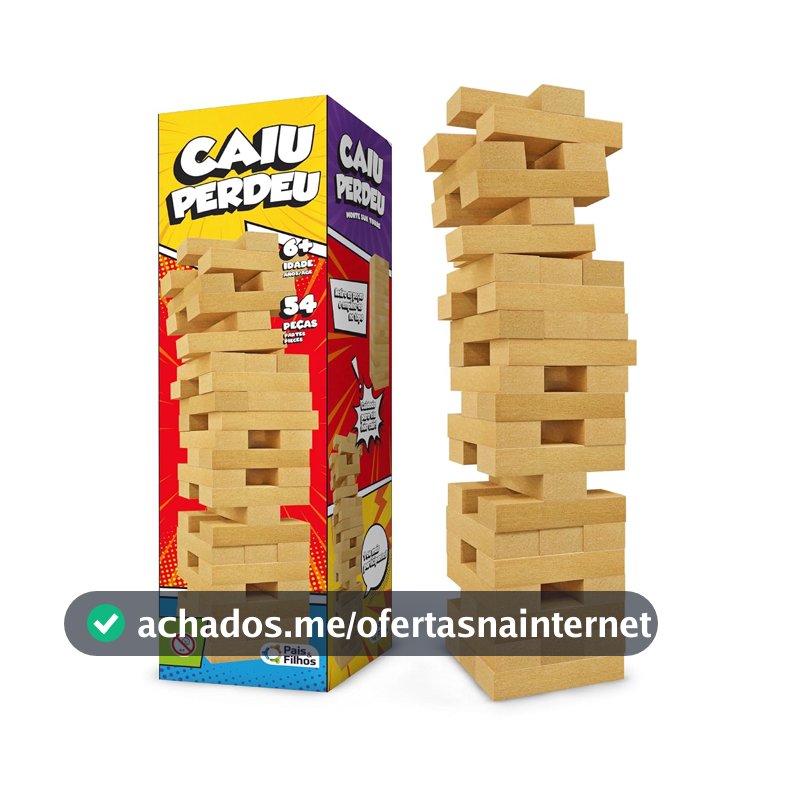 Pais & Filhos - Caiu Perdeu, 54 Pçs, idade mínima recomendada - 6 anos