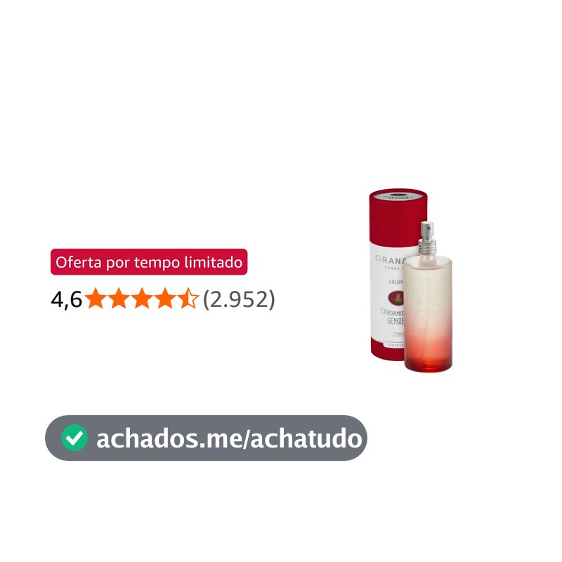 Granado Colônia Terrapeutics, Cardamomo E Gengibre, 230ml