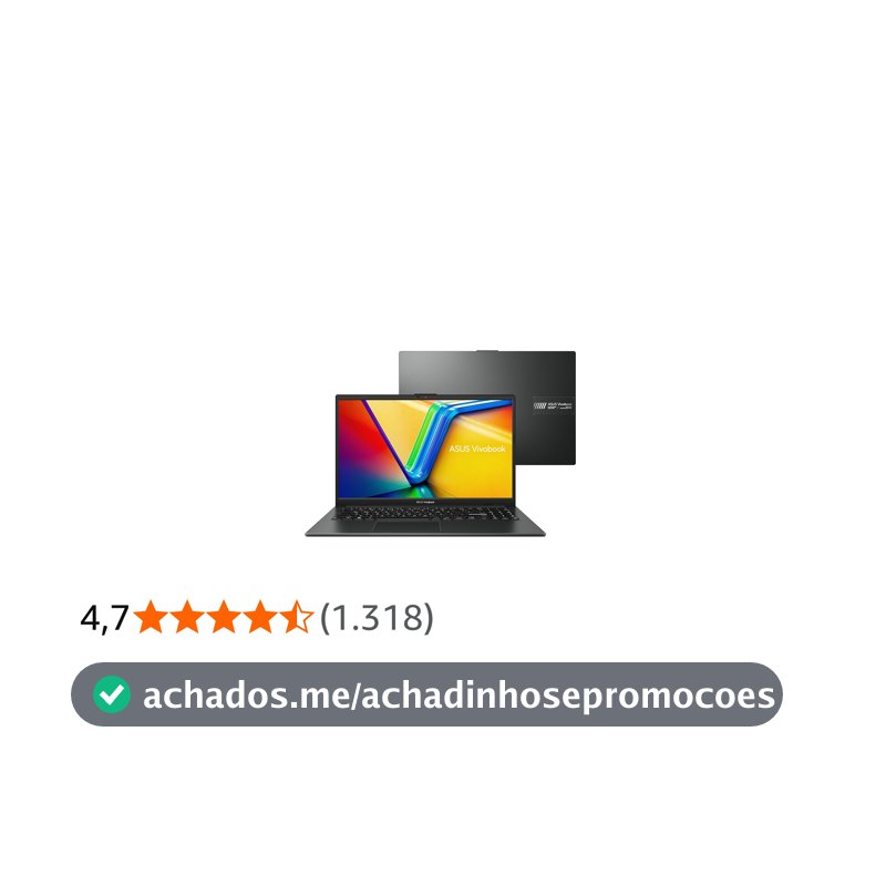 Notebook ASUS VivoBook Go 15, AMD RYZEN 5 7520U, 8GB, 256GB SSD, KeepOS/Linux, Tela 15,6" FHD, Mixed Black - E1504FA-NJ731