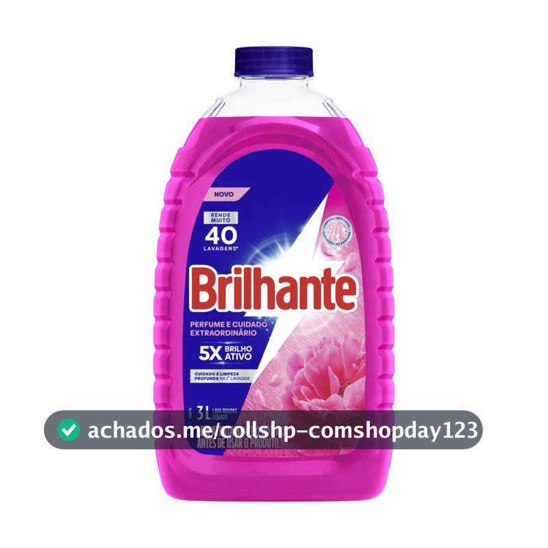 Brilhante Sabão Líquido Perfume e Cuidado Extraordinário 3L