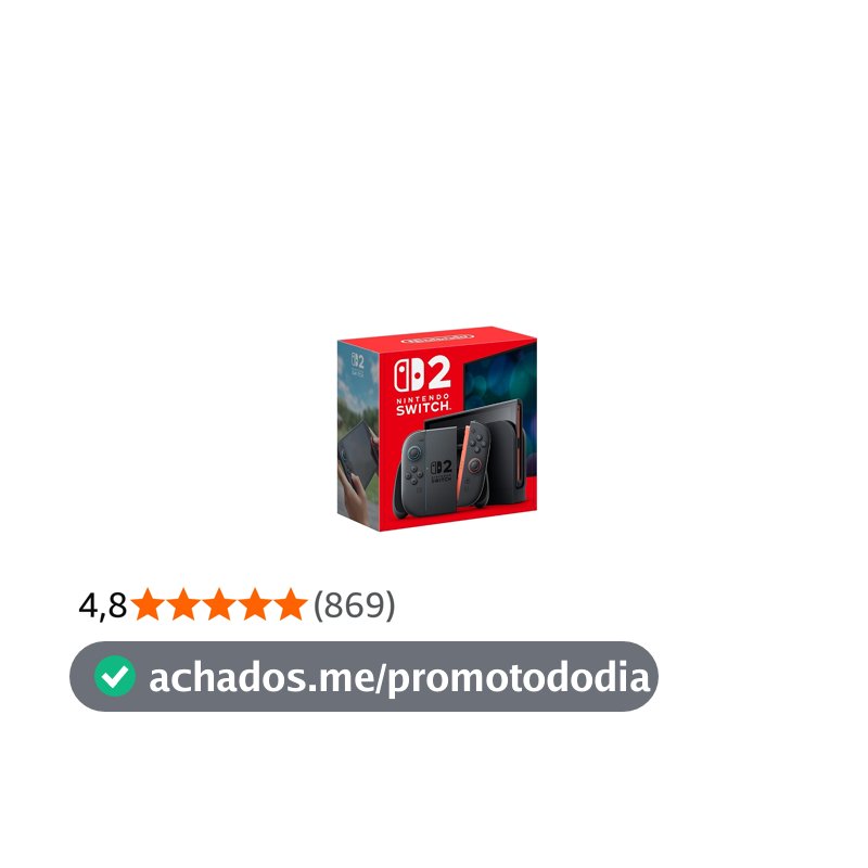 Console Nintendo Switch 2 - Modelo Nacional de Tomada