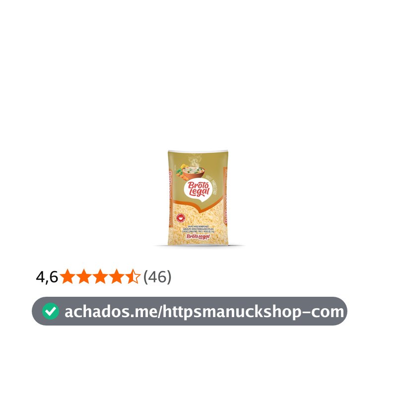 Broto Legal Arroz Parborizado 1kg