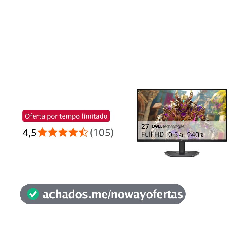 Monitor Dell 27", Full Hd (1920 x 1080), 240 Hz, Ips, Se2726hg