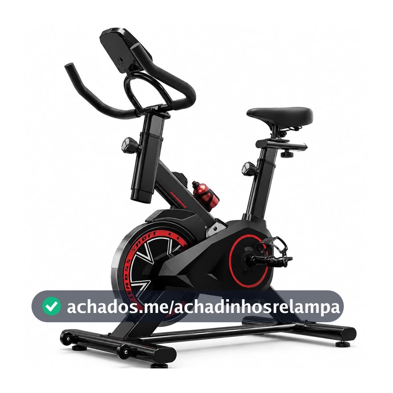 Bicicleta Ergométrica Bike Spinning Bike Treino em Casa Academia Exercícios Cardio e Emagrecimento Design Confortável e Ajustável Vertical Silenciosa Ideal para Casa Linha Rhead Red High Premium