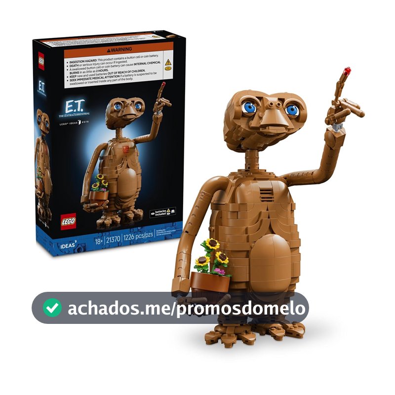 LEGO Ideas ET O Extraterrestre 21370 18+ anos 1226 peças Building Kit