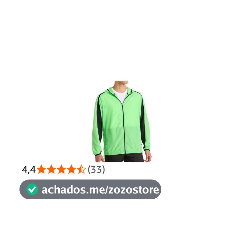 Suéter com capuz Running Woven Wind Jacket ReebokMasculino