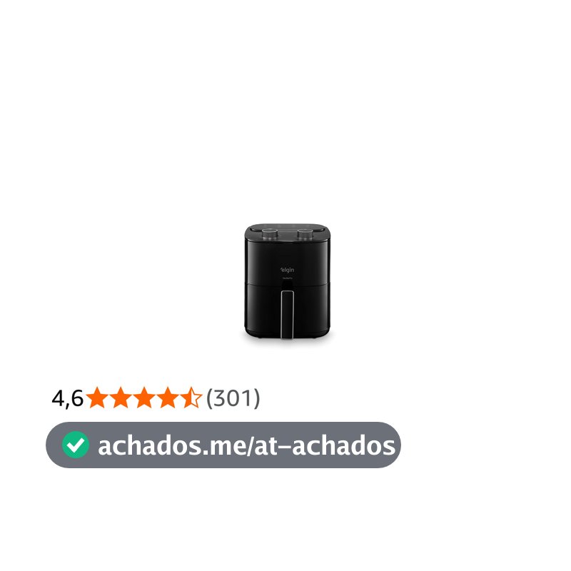 Fritadeira Elétrica Air Fryer Facilita Fry Elgin - 3.5 Litros, 110V