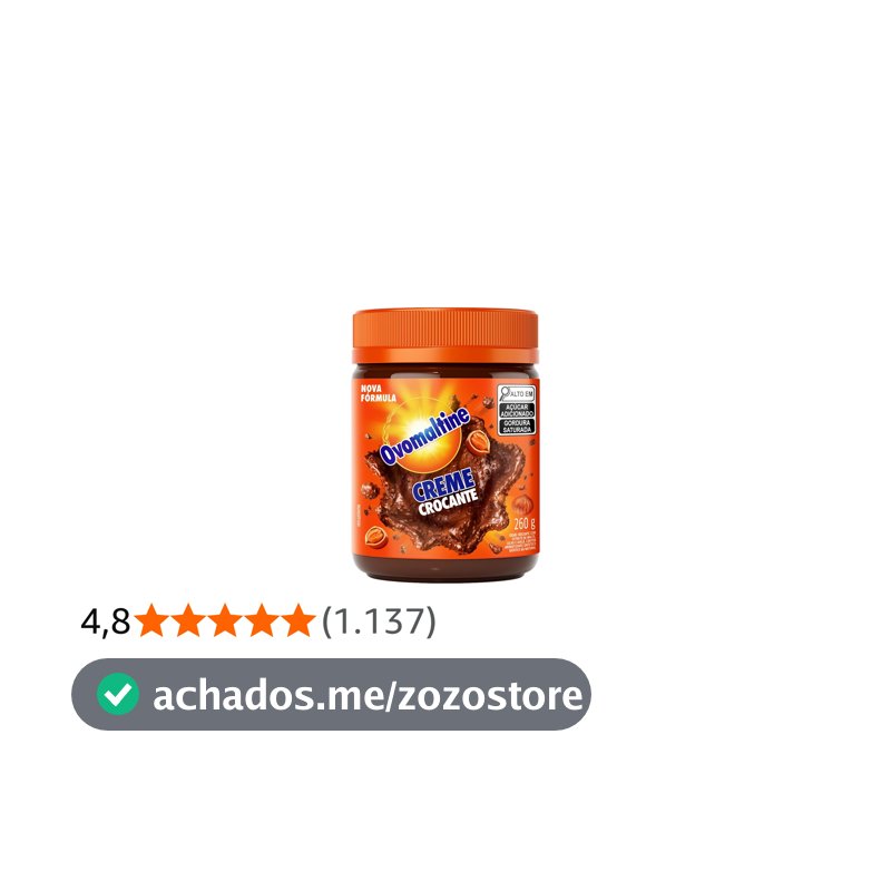 Ovomaltine Creme Crocante Pote 260g