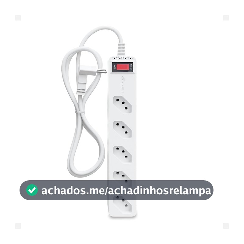 Clamper Energia 5 Tomadas Branco