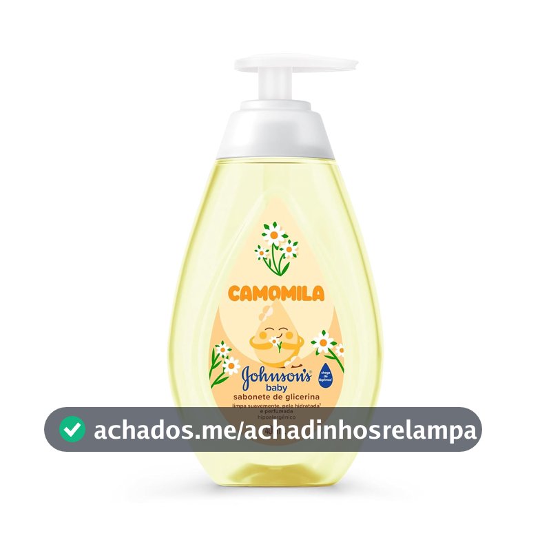 Sabonete Líquido Johnson's Baby, Glicerina e Camomila, 400ml