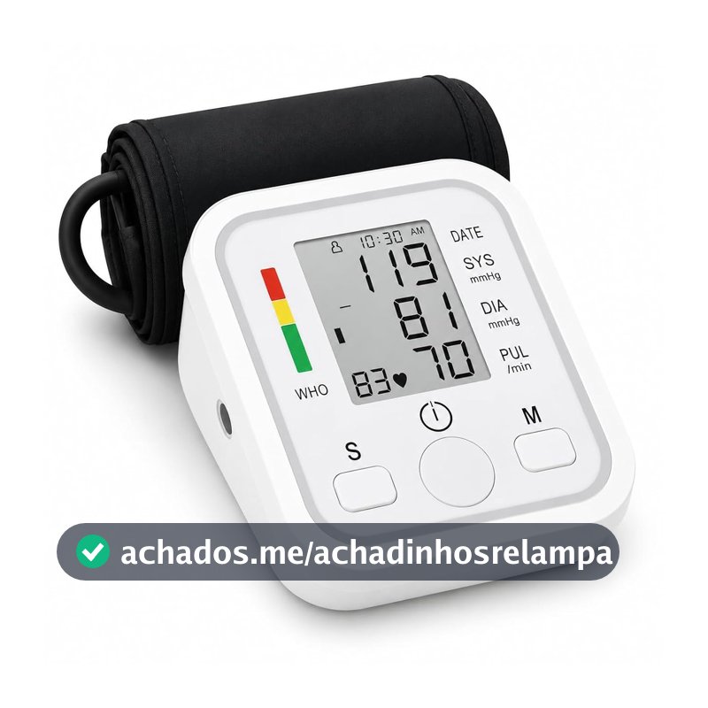Aparelho de Pressão Arterial Digital Automático de Braço com Memória