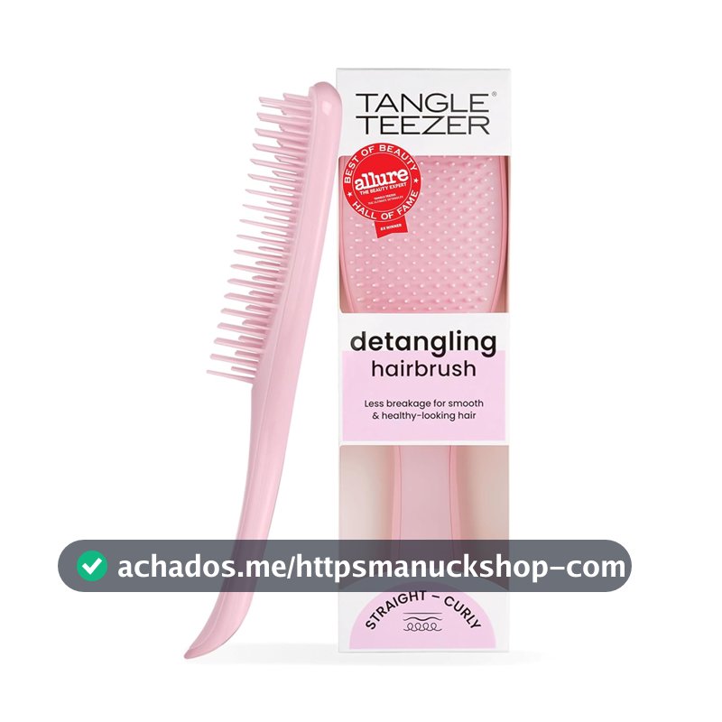 Tangle Teezer - Escova de cabelo desembaraçadora The Wet Detangler Millenial Pink para todos os tipos de cabelo, molhados. Cor: Rosa claro