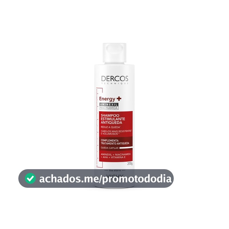 Shampoo Antiqueda Vichy Dercos Energy+, Com Aminexil 1,5%, 200g