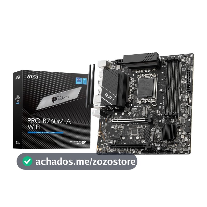 Placa Mãe MSI PRO B760M-A WIFI