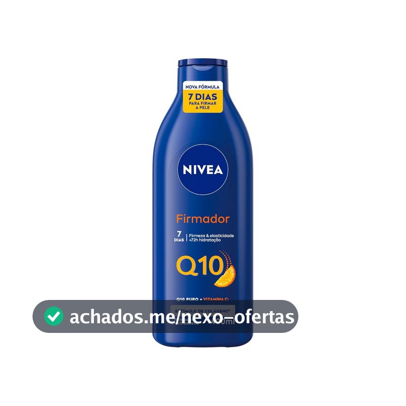 NIVEA Loção Hidratante Firmador Q10 + Vitamina C 400ml, Hidratação Intensa 48h, Pele Firme e Elasticidade, Corporal, Pele Seca e Extrasseca