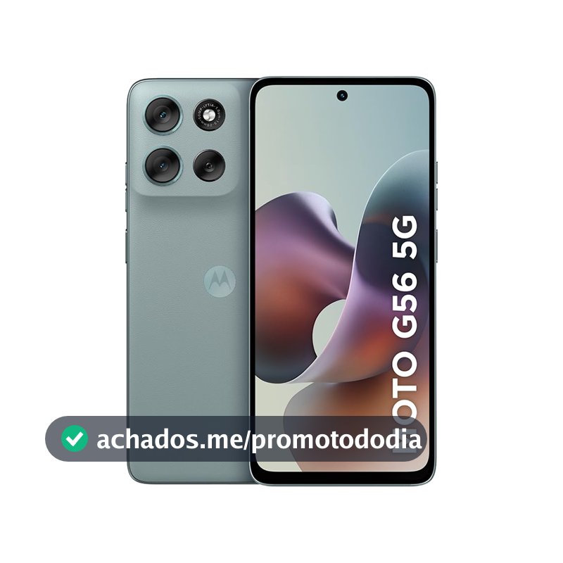 Smartphone Motorola Moto g56 5G - 256GB 8GB RAM+16GB Ram Boost e 50MP Sony Lytia 600 Camera Ultrarresistencia militar IP68 + IP69 - Cinza