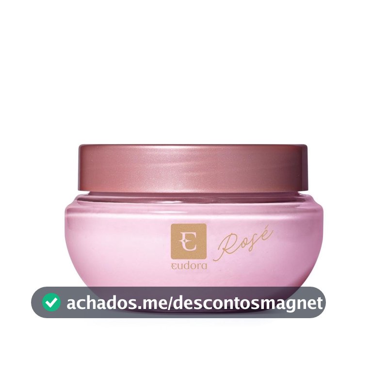Eudora Creme Acetinado Desodorante Hidratante Corporal Eudora Rosé 250g
