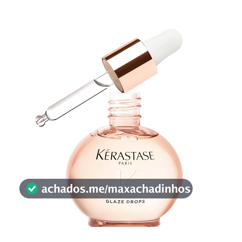Kérastase Gloss Absolu Glaze Drops – Finalizador para Todos os Tipos de Cabelos com Tendência ao Frizz, com Óleo de Rosa Silvestre – Potencializa Brilho, Elasticidade e Maciez 45ml