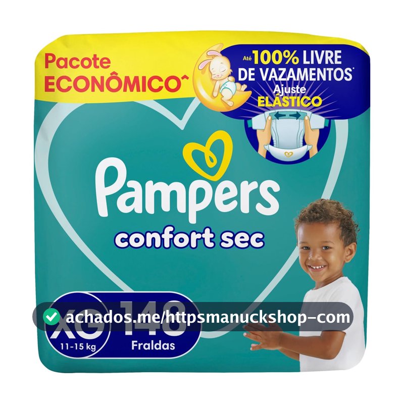 Fralda Pampers Confort Sec Tamanho XG 148 Unidades