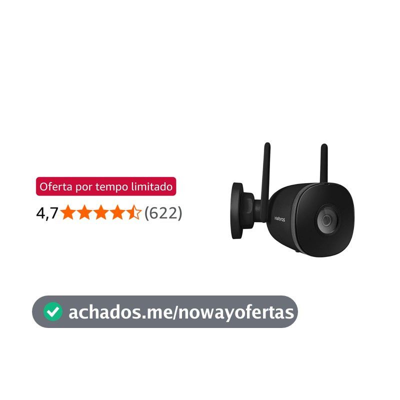 Câmera Inteligente Full HD iM5 SC Preta Intelbras