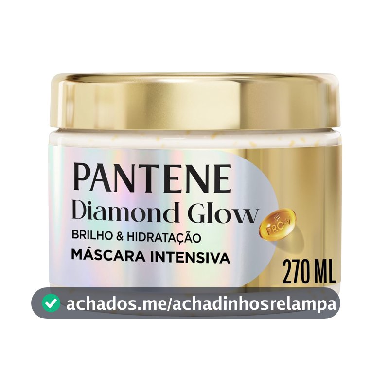 Pantene Pro-V Máscara Capilar Diamond Glow Brilho e Hidratação 270 ml