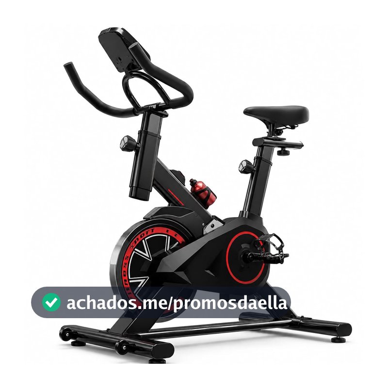 Bicicleta Ergométrica Bike Spinning Bike Treino em Casa Academia Exercícios Cardio e Emagrecimento Design Confortável e Ajustável Vertical Silenciosa Ideal para Casa Linha Rhead Red High Premium