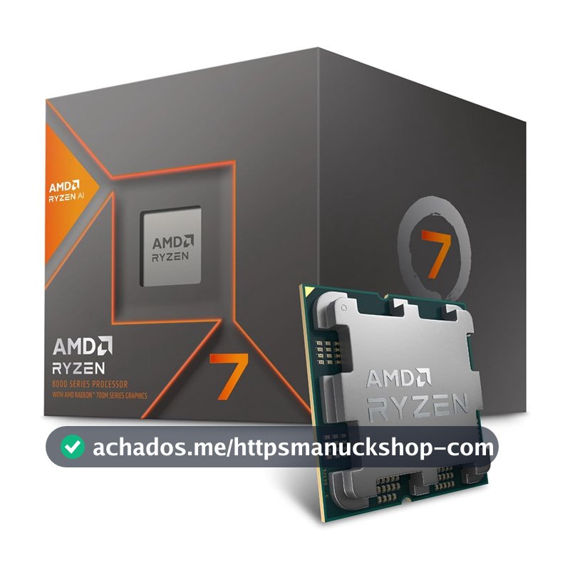 Processador AMD Ryzen 7 8700G Box (AM5/8 Cores/16 Threads/5.1GHz/24MB Cache/AMD Radeon/AMD Ryzen AI/Sem Cooler)
