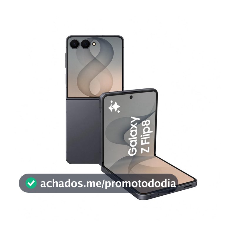 Celular Samsung Galaxy Z Flip8, 256GB 12GB RAM Câmera 50MP - Preto