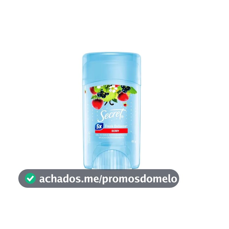Secret Desodorante Antitranspirante em Gel Berry 45g
