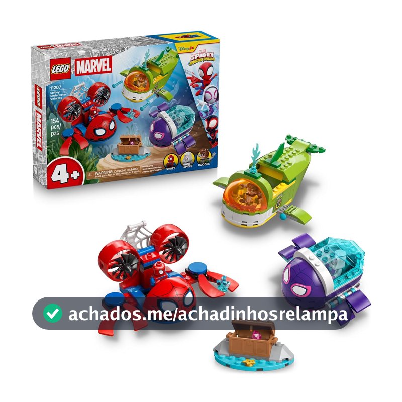 LEGO Marvel Spidey e seus Amigos Espetaculares Spidey: Veículos 11207