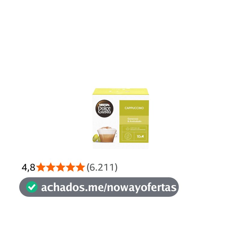 NESCAFÉ DOLCE GUSTO Café em Cápsula Cappuccino 10 Cápsulas