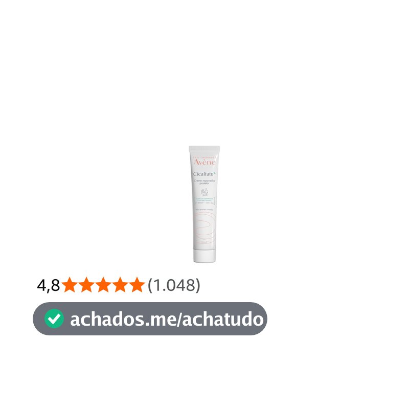 Creme Reparador Facial Avène Cicalfate 100ml, Nutre e Repara Pele Irritada com Água Termal, Sulfato de Cobre e Zinco