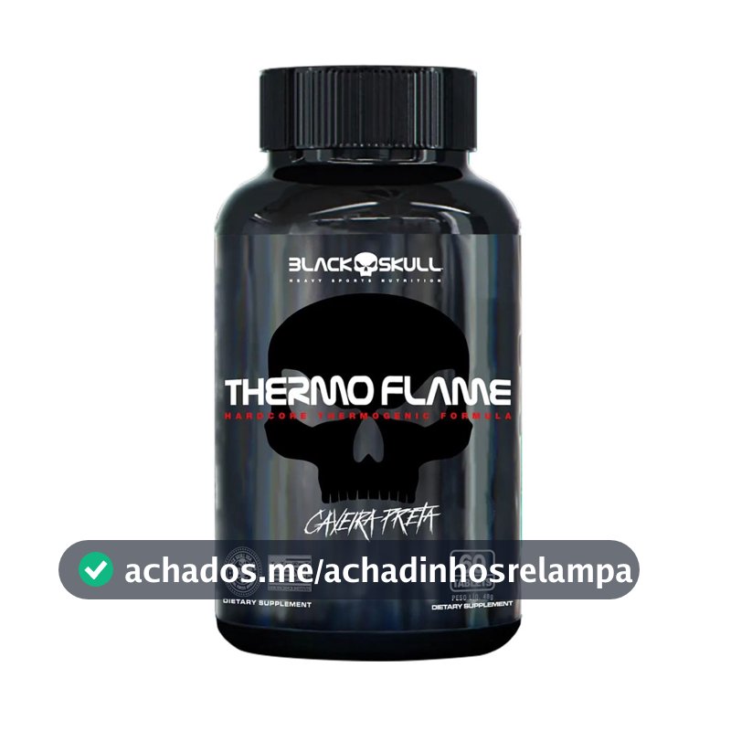 Suplemento Termogênico em Tabletes Black Skull, 60 Tabletes