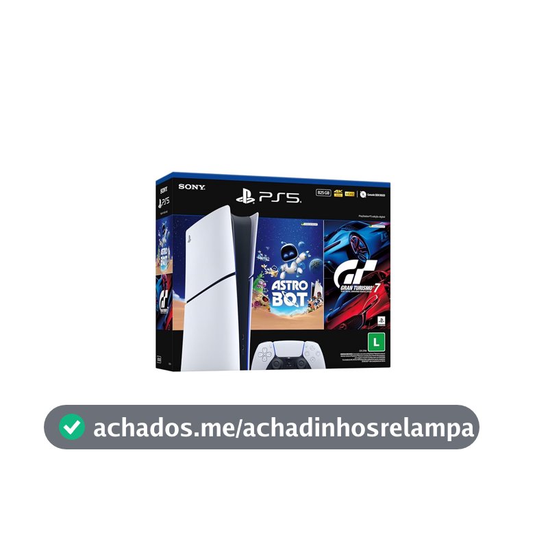 PlayStation®5 Slim Digital 825GB – Pacote ASTRO BOT e Gran Turismo 7