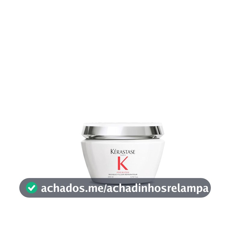 Kérastase Máscara Première Masque Filler Réparateur, Todos os tipos de cabelos danificados, Reparador de preenchimento, Hidrata e fortalece, Peptídeo e Glicina, 200ml