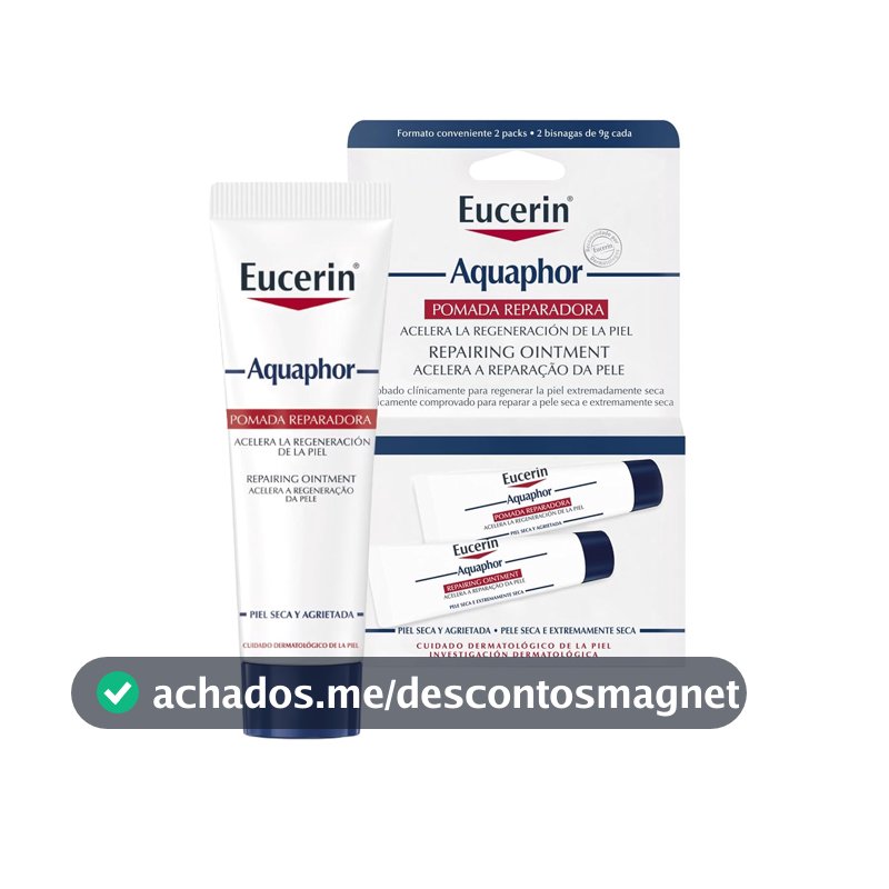 EUCERIN Pomada Reparadora Aquaphor Duopack 10ml, Hidratação Intensiva, Hidratante Labial