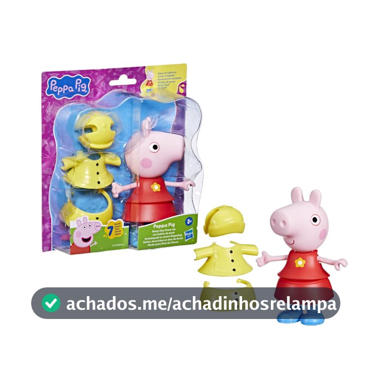 Boneca Peppa Pig Dia de Chuva – Estilos Divertidos, a partir de 3 anos