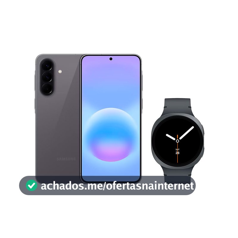 Samsung Combo Galaxy A57 5G (256GB) - Cinza + Galaxy Watch8 BT 44mm - Grafite