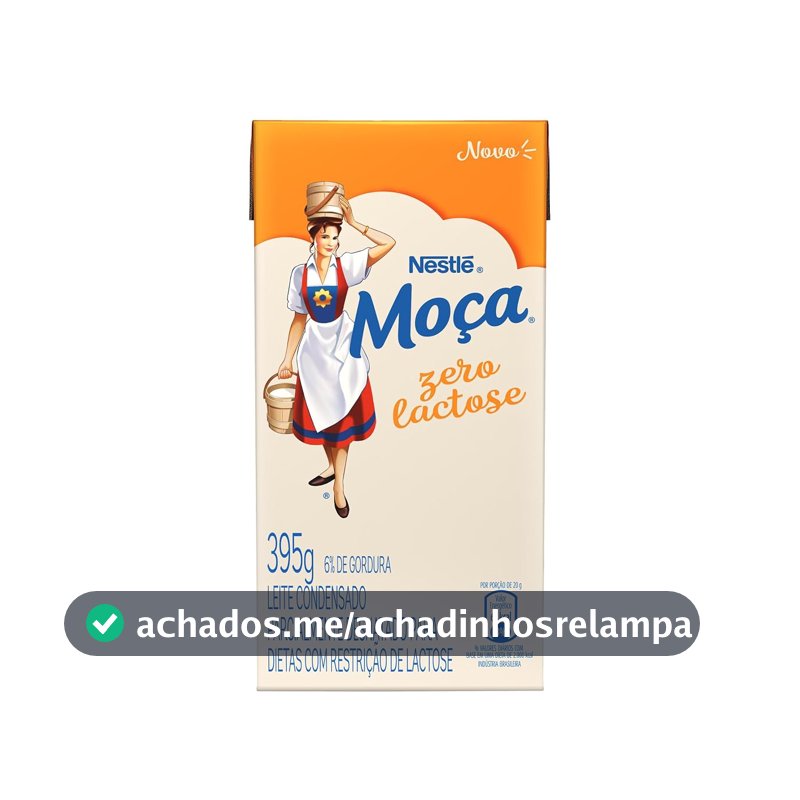 Moça, Leite Condensado MOÇA Zero Lactose Caixinha 395g