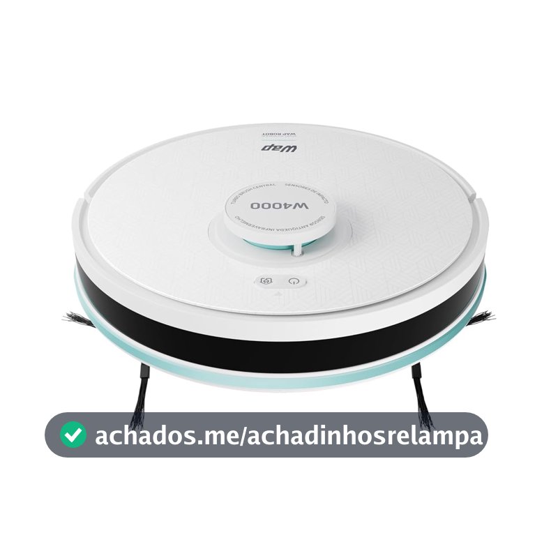 WAP Robô Aspirador W4000 3 em 1 com Mapeamento, MOP e Aplicativo 127V