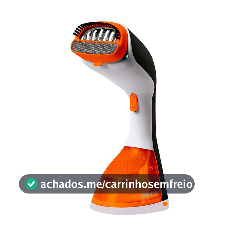 Vaporizador Mallory Órion 1200W, Jato de Vapor Contínuo, Higieniza e Desamassa, Reservatório 220ml, Leve e Portátil – 127V