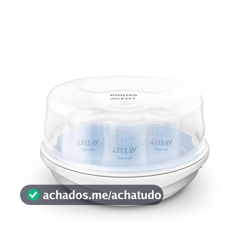 Esterilizador De Microondas para Mamadeiras Bicos e Chupetas Philips Avent Azul/Branco